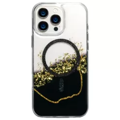 Samsung Galaxy S25 Ultra epoxy mágneses fekete tok