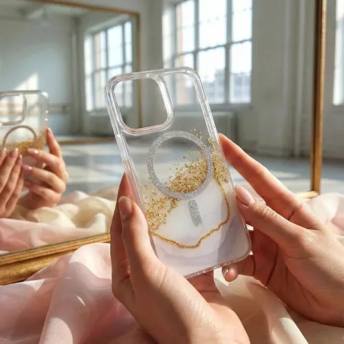 Samsung Galaxy S25 Ultra Epoxy Mag tok fehér