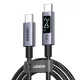 USB-C - USB-C Kábel UGREEN 65866 Kijelző, 240W, 1m, Szürke