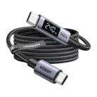 USB-C - USB-C Kábel UGREEN 65866 Kijelző, 240W, 1m, Szürke