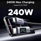 USB-C - USB-C Kábel UGREEN 65866 Kijelző, 240W, 1m, Szürke