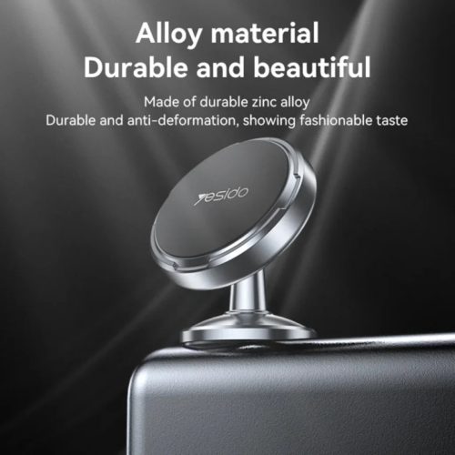 Yesido C215 mágneses autós telefontartó, univerzális, fekete