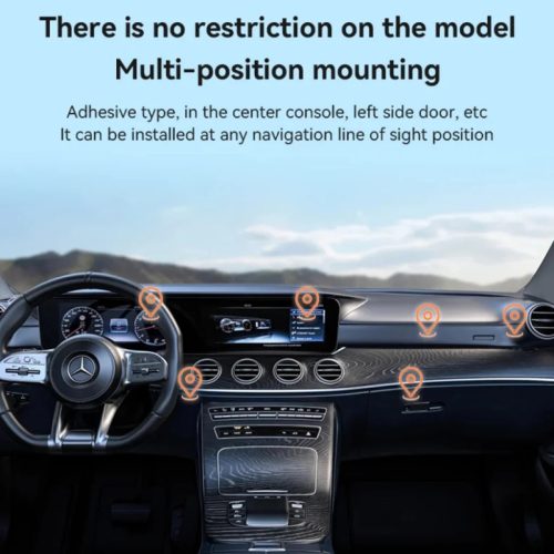 Yesido C215 mágneses autós telefontartó, univerzális, fekete