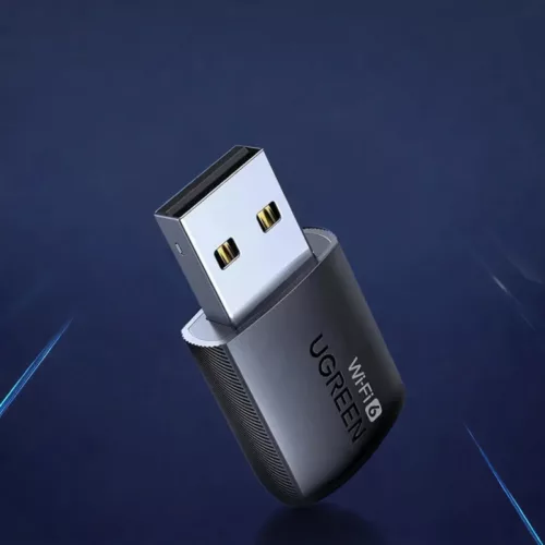 Wi-Fi Adapter UGREEN CM762 (35264), Dual Band, Wi-Fi 6, 600Mbps, Fekete