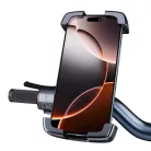 Biciklis/motoros telefontartó Blavec BV-04 Velo kormányra sokk-elnyeléses rendszerrel (BV04-SAHB) fekete