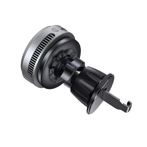 Blavec Car holder BHC-05 Qi2.2 25W mágnesesen levehető indukciós töltéssel és aktív hűtéssel a légbeömlőre (BHC05-MWIB) fekete