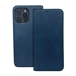 Samsung Galaxy A57 okos Suede tok sötétkék