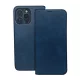 Samsung Galaxy A57 okos Suede tok sötétkék