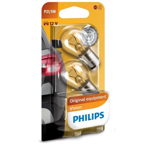 Philips P21/5W Car Bulb 2pcs 12V 21/5W 12499B2