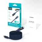 PD60W USB-C to USB-C Digitális Kijelzős 1.2m Nylon Kábel - kék