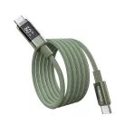 PD60W USB-C to USB-C Digitális Kijelző 1,2m Nylon Kábel - zöld