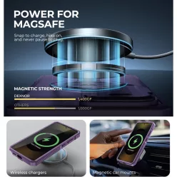   Samsung Galaxy S26 Ultra Dexnor 360 fokos tok kameravédelem, állvány lila, ütésálló