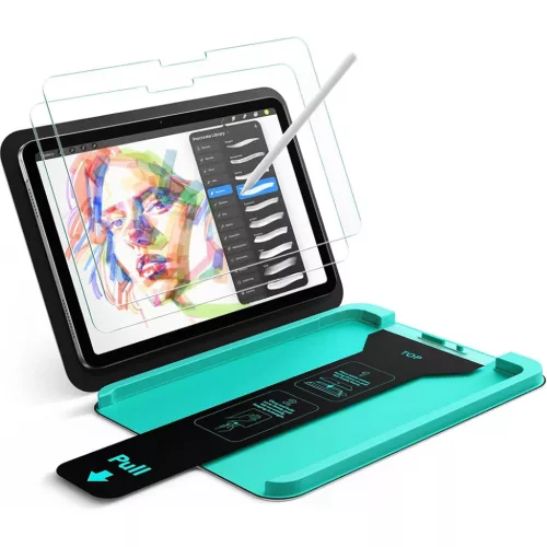 iPad 10 (2022) / 11 (2025) / 12 (2026) Átlátszó ESR Armorite Paper-Feel UltraFit Tray üvegfólia (2 db)