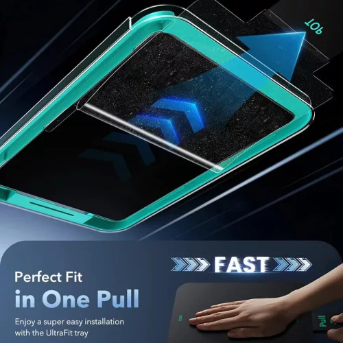 iPad 10 (2022) / 11 (2025) / 12 (2026) Átlátszó ESR Armorite Paper-Feel UltraFit Tray üvegfólia (2 db)