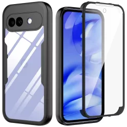   Techsuit - ColorVerse 360 Sorozat + Képernyővédő - Google Pixel 10a - Fekete tok