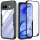 Techsuit - ColorVerse 360 Sorozat + Képernyővédő - Google Pixel 10a - Fekete tok