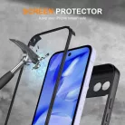 Techsuit - ColorVerse 360 Sorozat + Képernyővédő - Google Pixel 10a - Fekete tok