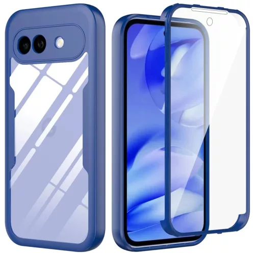 Techsuit - ColorVerse 360 sorozat + képernyővédő - Google Pixel 10a - Kék tok