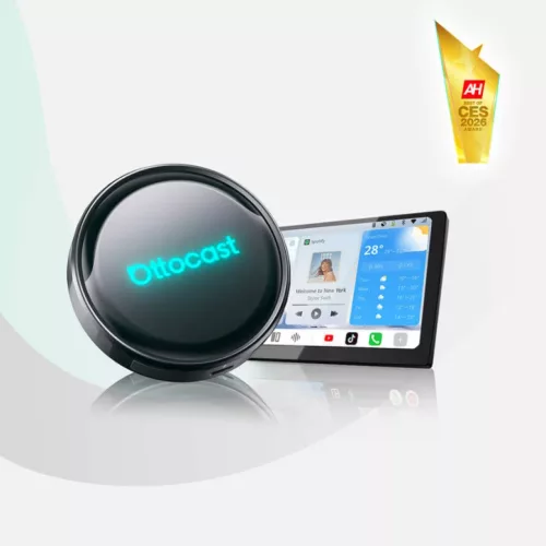 Wireless Carplay / Android Auto Adapter Ottocast OttoAibox P3 Pro iPhone / Android sorozathoz, Fekete PCS61-T