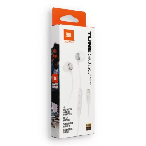 JBL 305C vezetékes fülhallgató fehér