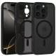 Teljes Matte Mag Fliptok Xiaomi Redmi Note 15 Pro 4G fekete tok