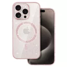 Glitter Magsafe tok Samsung Galaxy S26 Ultra pink clear tok