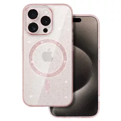 Glitter Magsafe tok Samsung Galaxy S26 Ultra pink clear tok