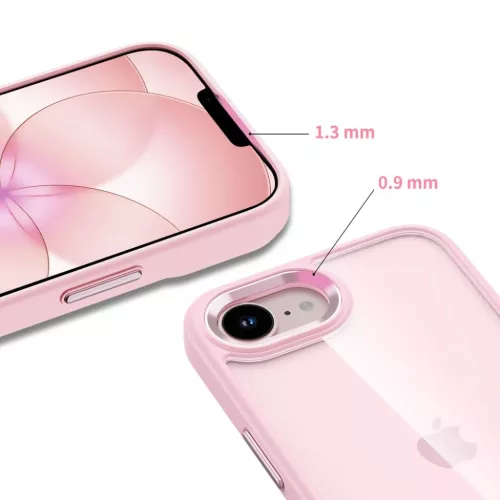 iPhone 16e / 17e Tech-protect Magmat tok Rózsaszín/Átlátszó
