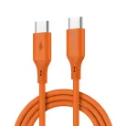 Forcell F-Energy QC4.0 PD 3A 60W Szilikon 1 m C344 narancs Type-C USB kábel