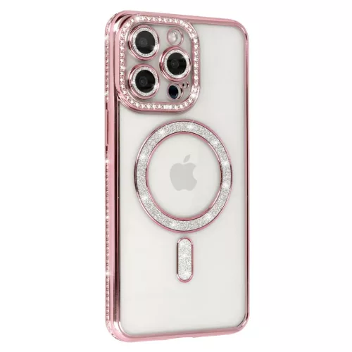Bling Magsafe Xiaomi Redmi Note 15 Pro 4G tok rózsaszín