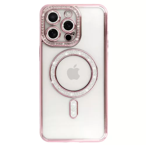 Bling Magsafe Xiaomi Redmi Note 15 Pro 4G tok rózsaszín