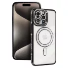 Bling Magsafe tok Xiaomi Redmi Note 15 Pro 4G fekete tok