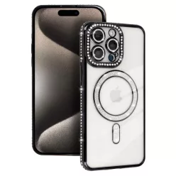 Bling Magsafe tok Xiaomi Redmi Note 15 Pro 4G fekete tok