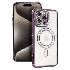 Bling Magsafe tok Xiaomi Redmi Note 15 Pro 4G lila
