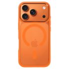 Fémhatású mágneses tok iPhone 17 Pro Max készülékhez kozmikus narancssárga tok