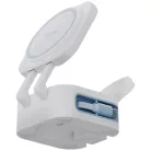 Töltőállomás Bazic GoMag Station Mini 3-in-1 MagSafe összecsukható beépített USB-C kábellel - fehér