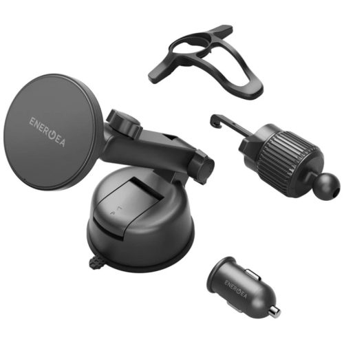 Fekete Energea Magdrive Kit 15W induktív töltő szélvédő/légbeömlő/műszerfal