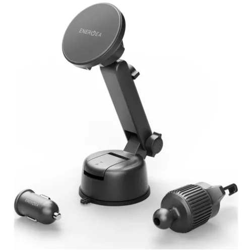 Fekete Energea Magdrive Kit 15W induktív töltő szélvédő/légbeömlő/műszerfal