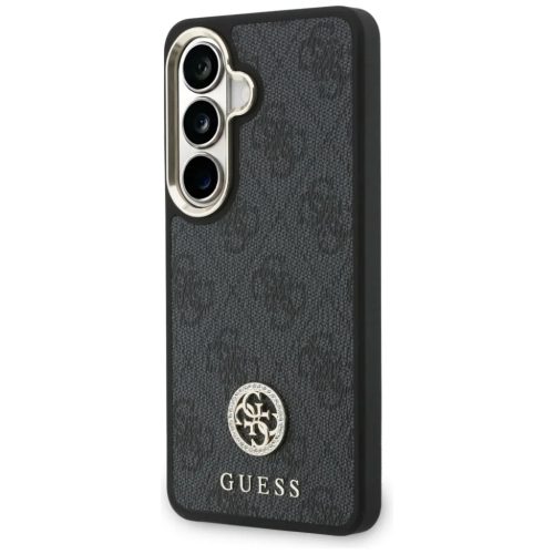 Samsung Galaxy S26 Guess 4G Nagy Strasszköves Háromszög Pánt fekete tok