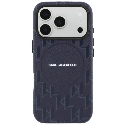 iPhone 17 Pro Max Karl Lagerfeld Monogram logo MagSafe kék tok