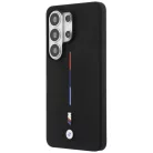 Samsung Galaxy S26 Ultra M szilikon trikolor vonal MagSafe tok fekete