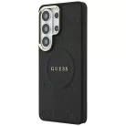 Samsung Galaxy S26 Ultra Guess Saffiano Peony Embossed Ring MagSafe tok fekete