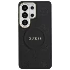 Samsung Galaxy S26 Ultra Guess Saffiano Peony Embossed Ring MagSafe tok fekete
