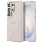 Samsung Galaxy S26 Ultra Guess Saffiano Peony Dombornyomott Gyűrű MagSafe tok pink