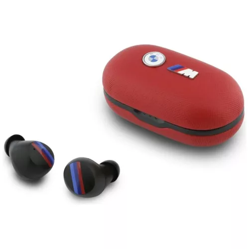 BMW bluetooth fülhallgató TWS Metal Logo ENC piros