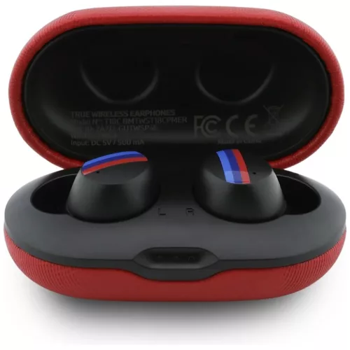 BMW bluetooth fülhallgató TWS Metal Logo ENC piros