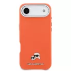 Karl Lagerfeld PU Karl és Choupette Heads Pins MagSafe iPhone 17 Air tok