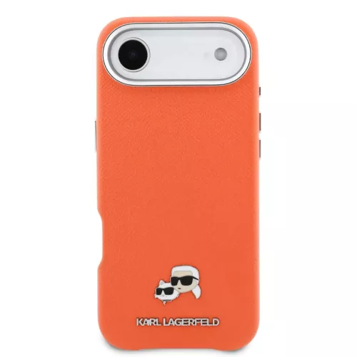 Karl Lagerfeld PU Karl és Choupette Heads Pins MagSafe iPhone 17 Air tok