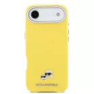 Karl Lagerfeld PU Karl és Choupette Fejek Tűk MagSafe iPhone Air sárga tok