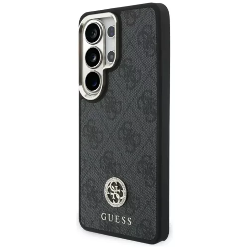 Samsung Galaxy S26 Ultra 4G Nagy Strasszkő Háromszög Pántos tok Guess fekete